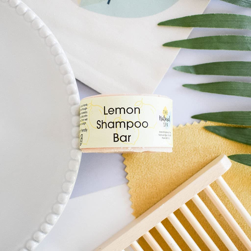 Solid Shampoo Bar, Lemon, Zero Waste Hair Care Handmade In Devon, Uk, SLS Free, Palm Free, Free from Preservatives - Image 3