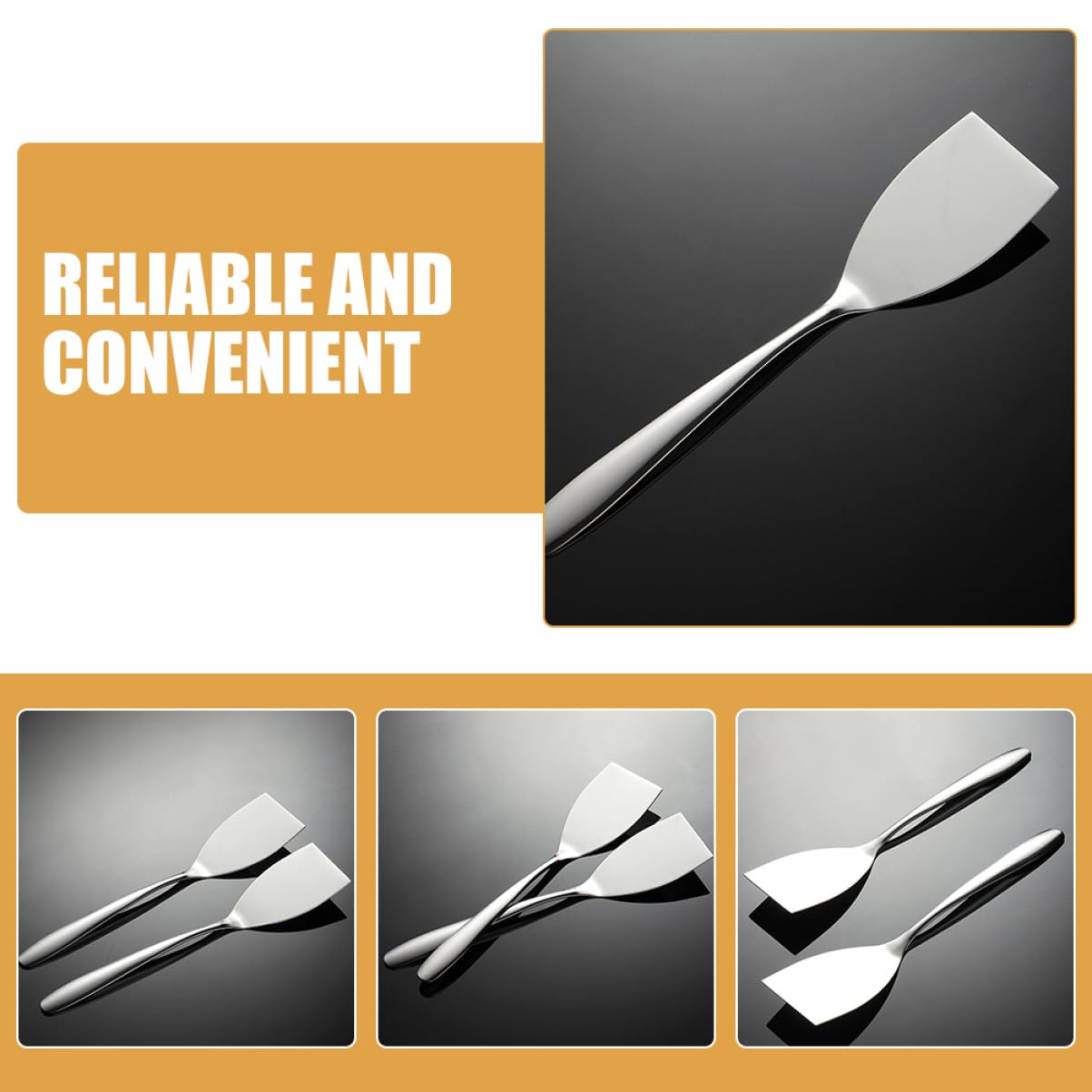Toyvian 8pièces Spatules Acier Pour Poissons Et Pizzas Ustensiles De Cuisine Flippers Pour Et Barbecue