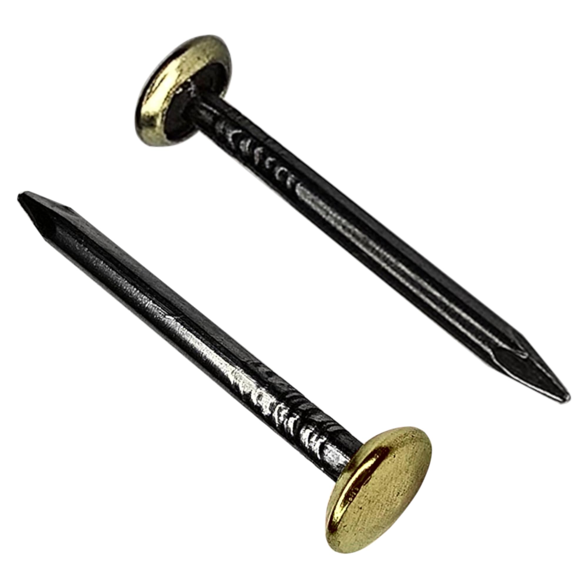 cyclingcolors 20 x mosiężne złote szerokie gwoździe stalowe gwoździe do montażu na ścianach zdjęcia dekoracyjne obrazy 2x40mm