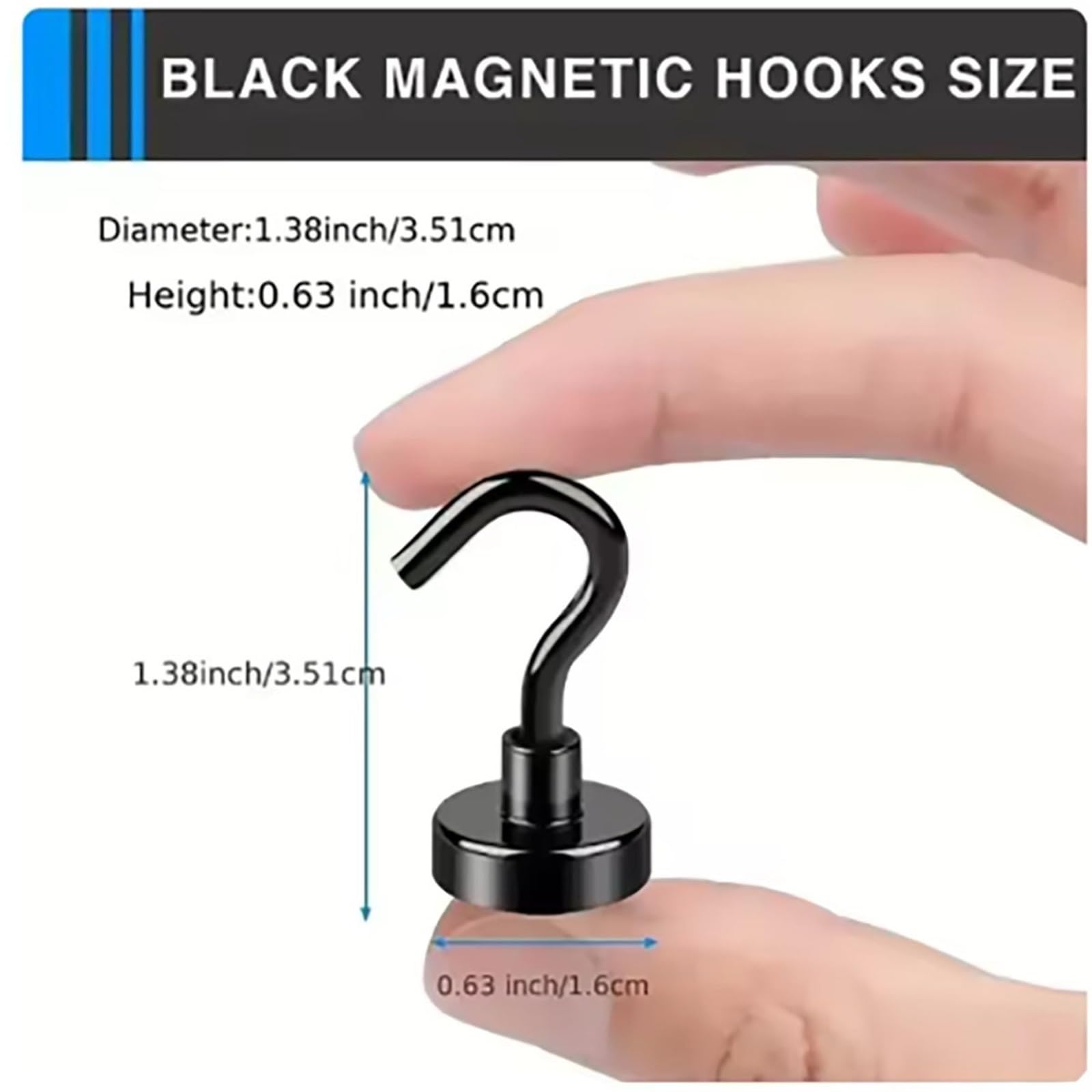 6 uds ganchos magnéticos soporte de pared sin perforaciones for colgar