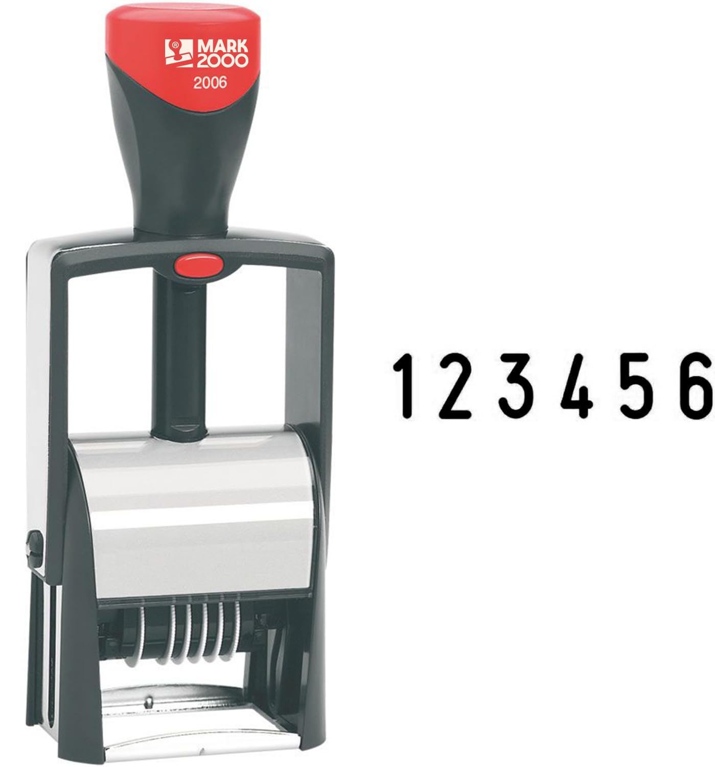 Mark 2000-2006 Self-Inking 6 Band Number Stamp - Black Color