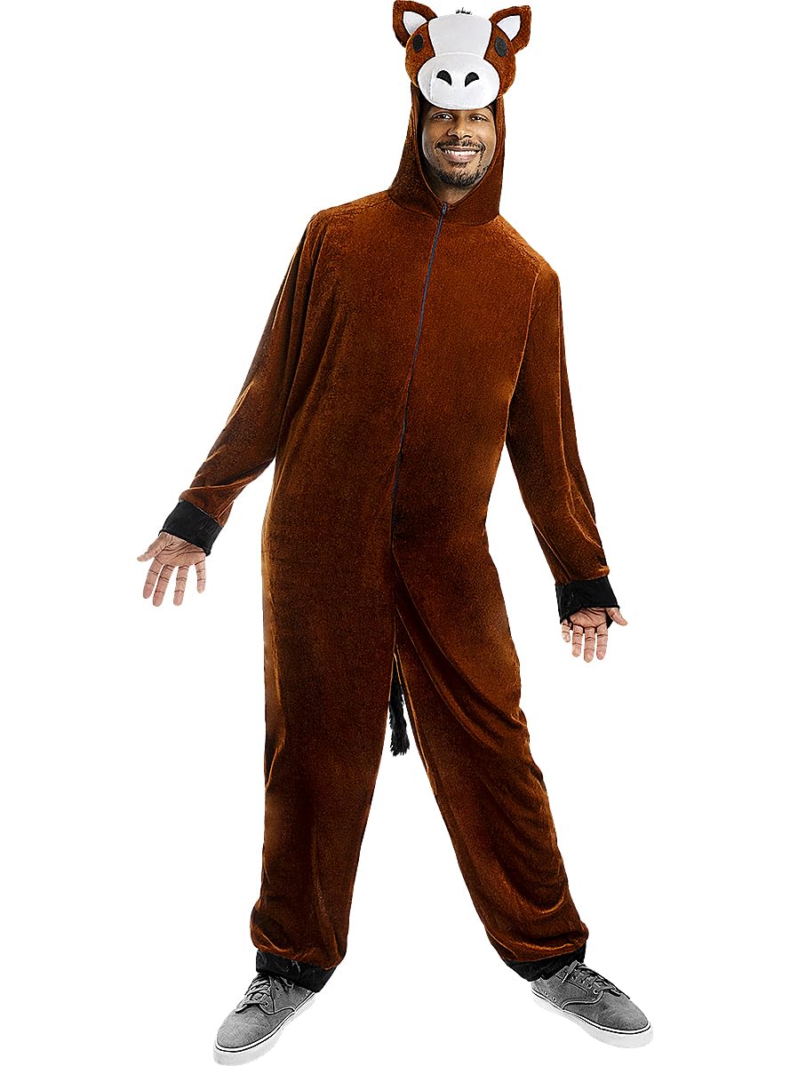 Funidelia | Disfraz de Caballo para hombre y mujer Animales - Disfraz para adultos y divertidos accesorios para Fiestas, Carnaval y Halloween - Marrón