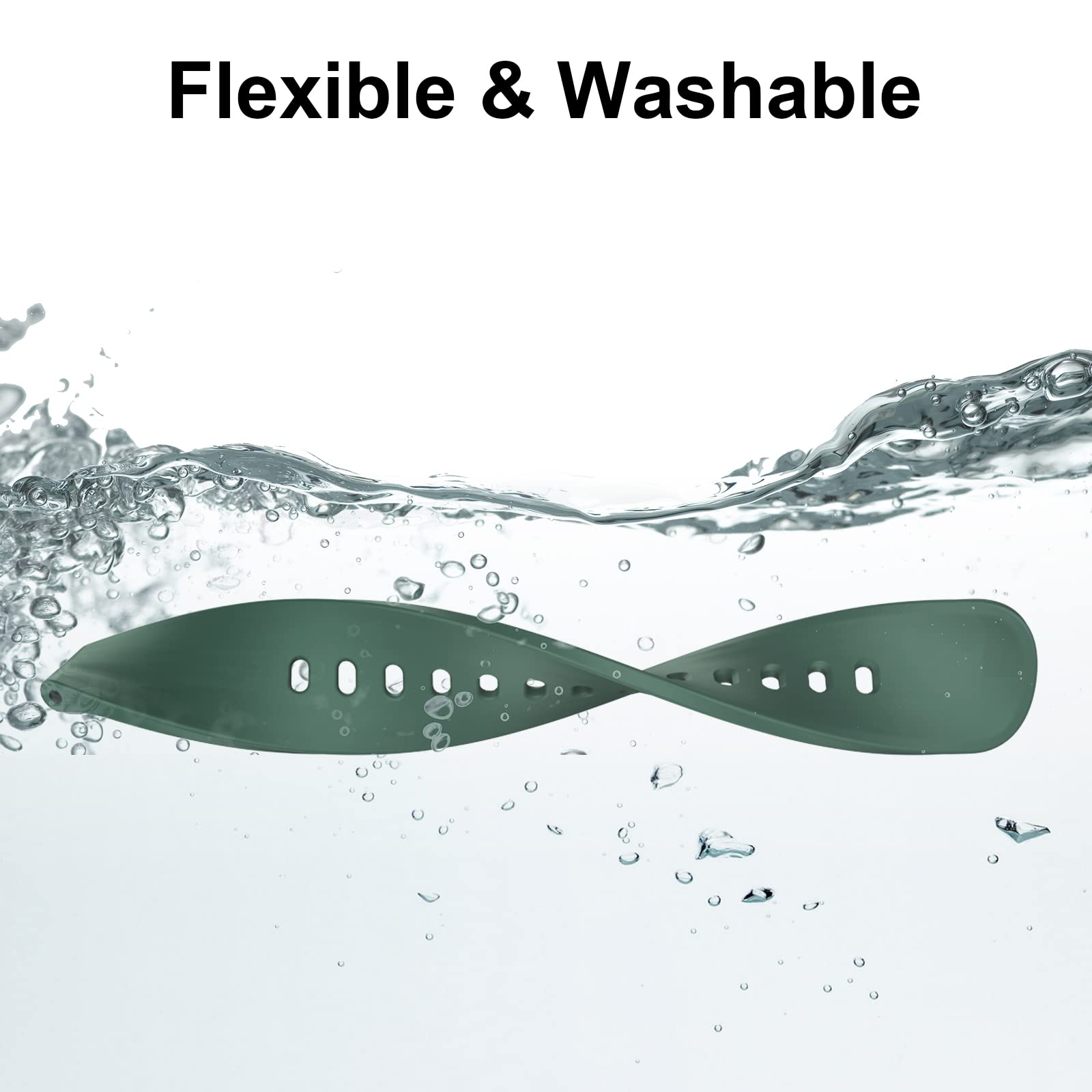 woednx Cinturino di ricambio da 20 mm per Smart Watch, sgancio rapido in morbido silicone delicato sulla pelle, cinturino per smartwatch