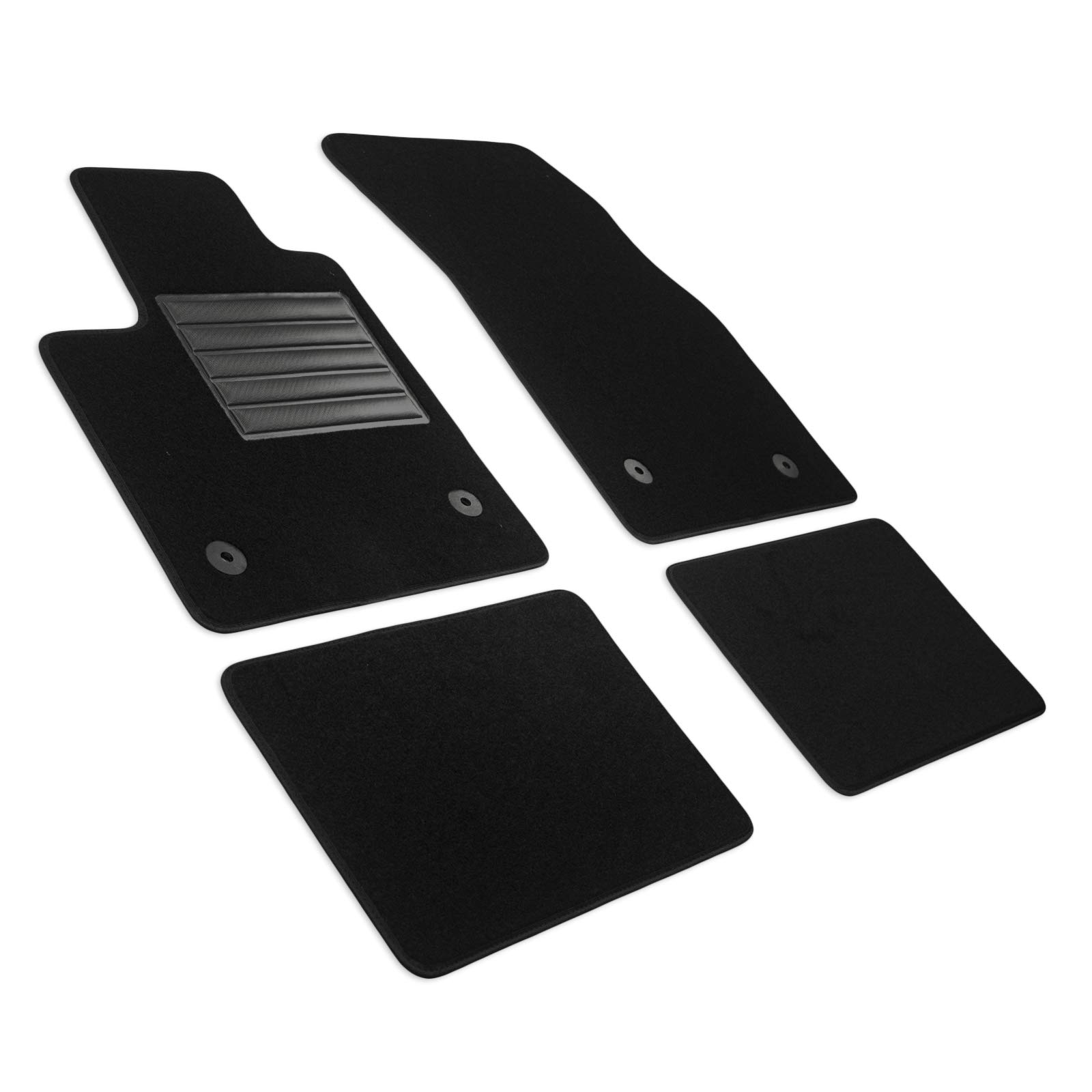 MDM SP-7826 Velour Car Mats for Ford Focus IV Focus Tournament (Also Mild Hybrid) 2018 Onwards Black