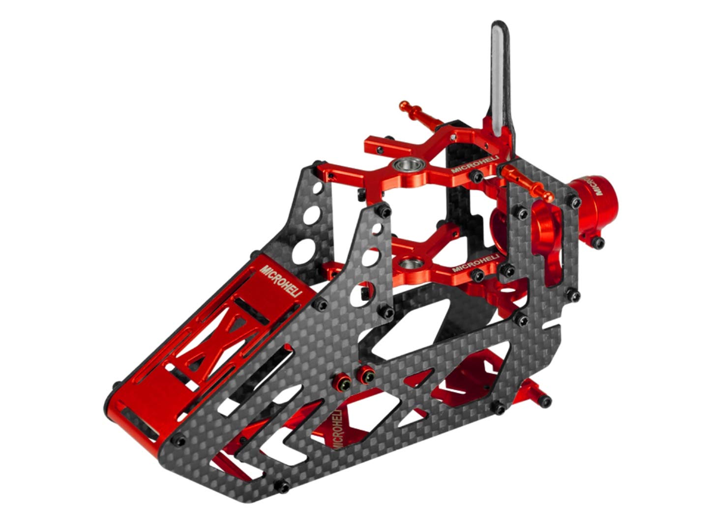 Microheli Aluminum/Carbon Fiber Main Frame (RED) - Blade 150 S