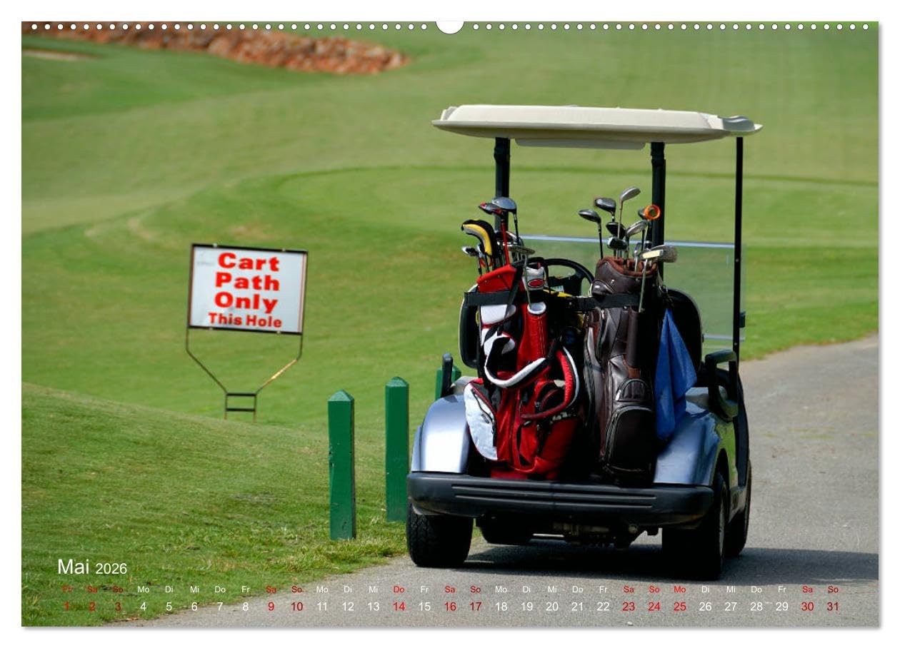 Passion Golf (Wandkalender 2026 DIN A2 quer), CALVENDO Monatskalender: Stimmungsvolle Impressionen aus der Welt des Golfsports (CALVENDO Sport)