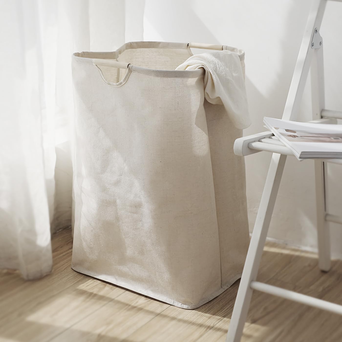 60L Large Laundry Hampers with Handles, Foldable Laundry Hamper for Clothes image 3