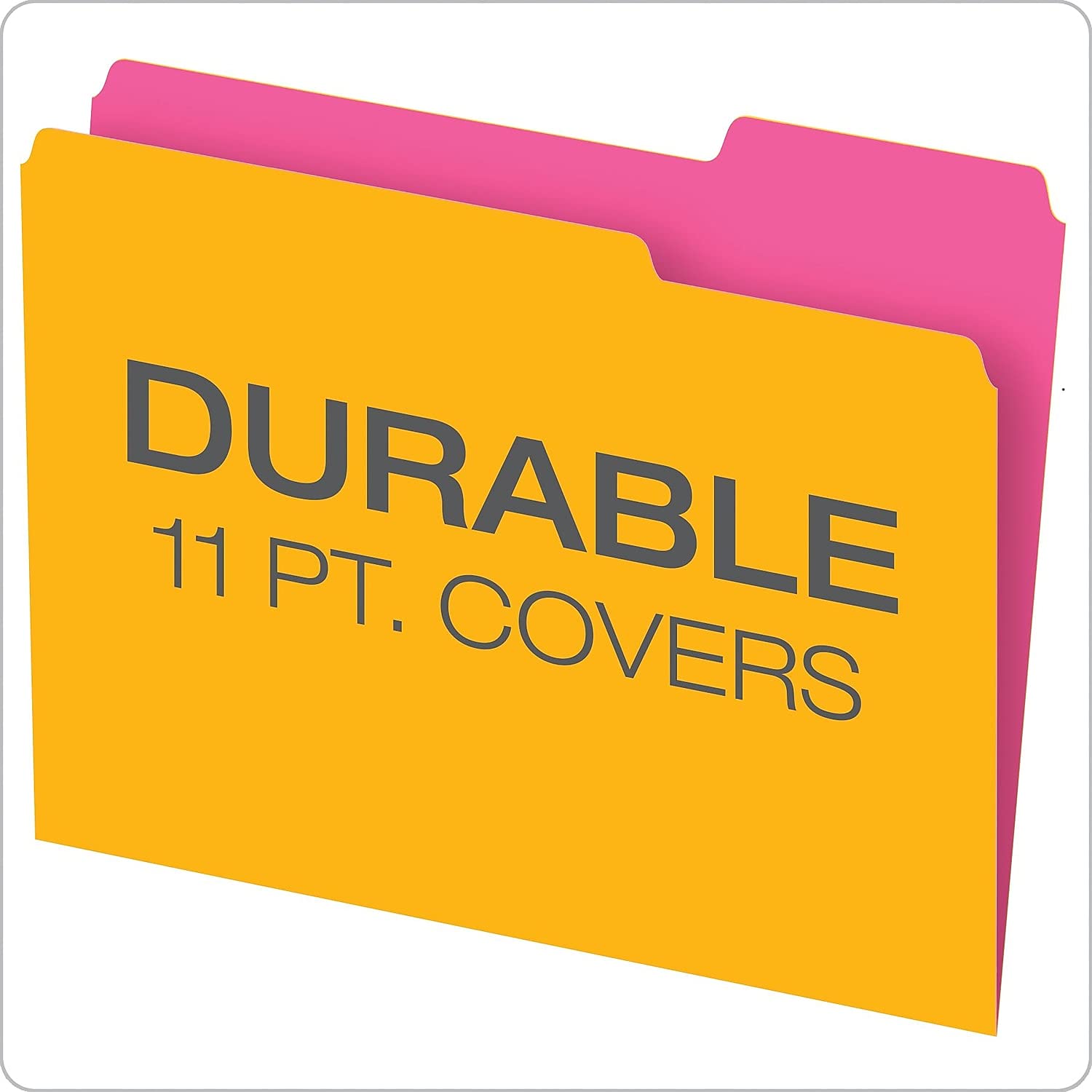 Pendaflex Glow Twisted - Cartelline per cartelle doppie, assortite, 1/3, confezione da 12