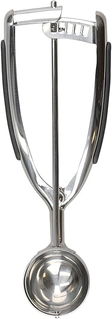 KitchenAid Universal Ice Cream Scoop with trigger, Icecream Scooper made of Sainless Steel, Onyx Black