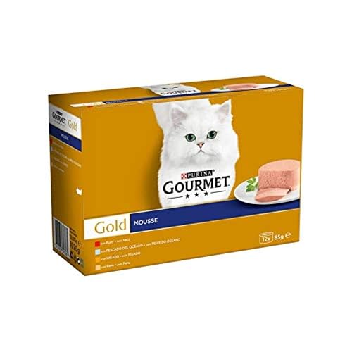 Gourmet Purina Purina Gourmet Mousse Comida para Gatitos Bebes/Junior con Terneta - Pack de 4 x 85 gr