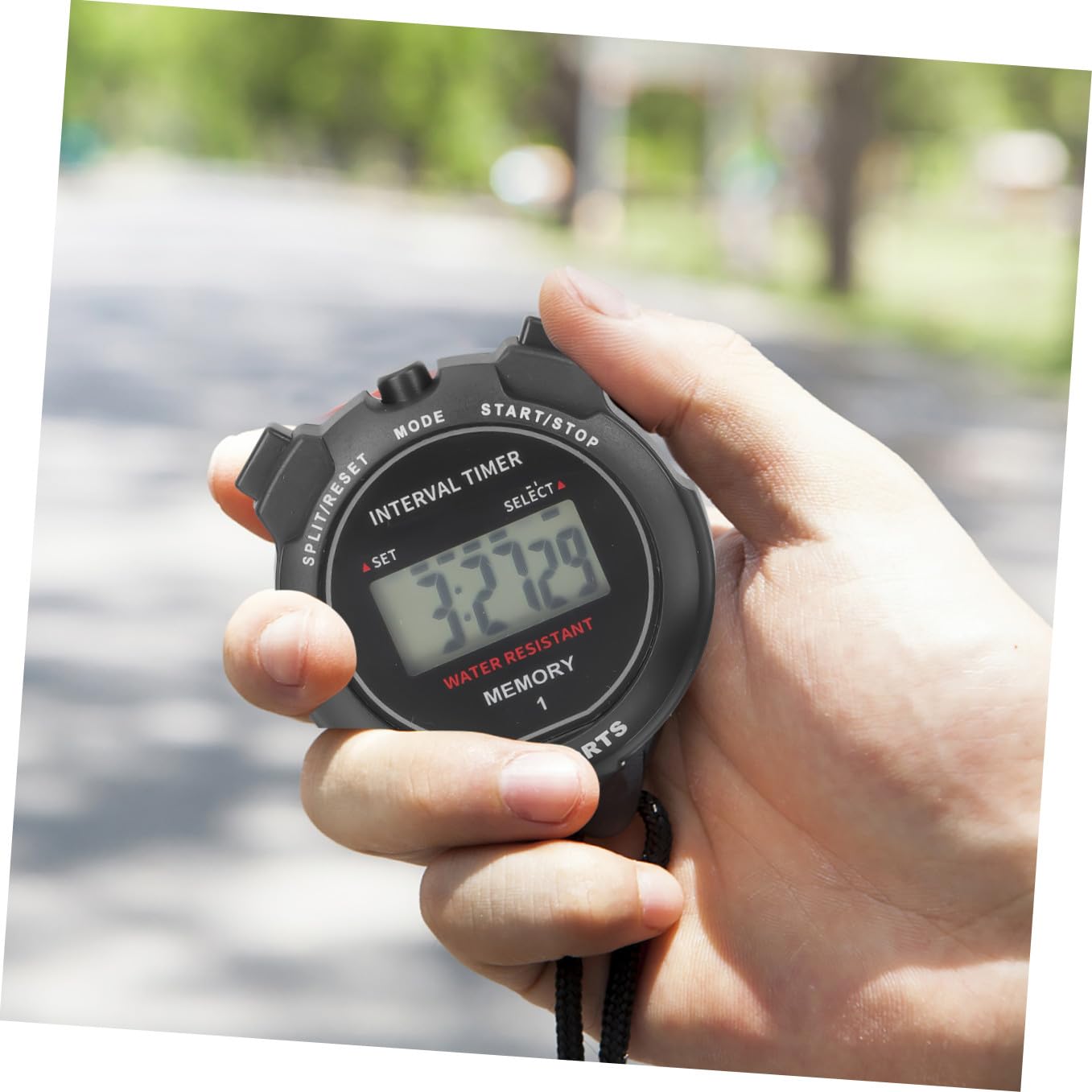 Toyvian 5 Pezzi Timer impermeabile cronometro all'aperto sport portatile corsa fermare gli orologi fermare il timer dell'orologio cronometri Stop Owatch con lettere rosse AbS