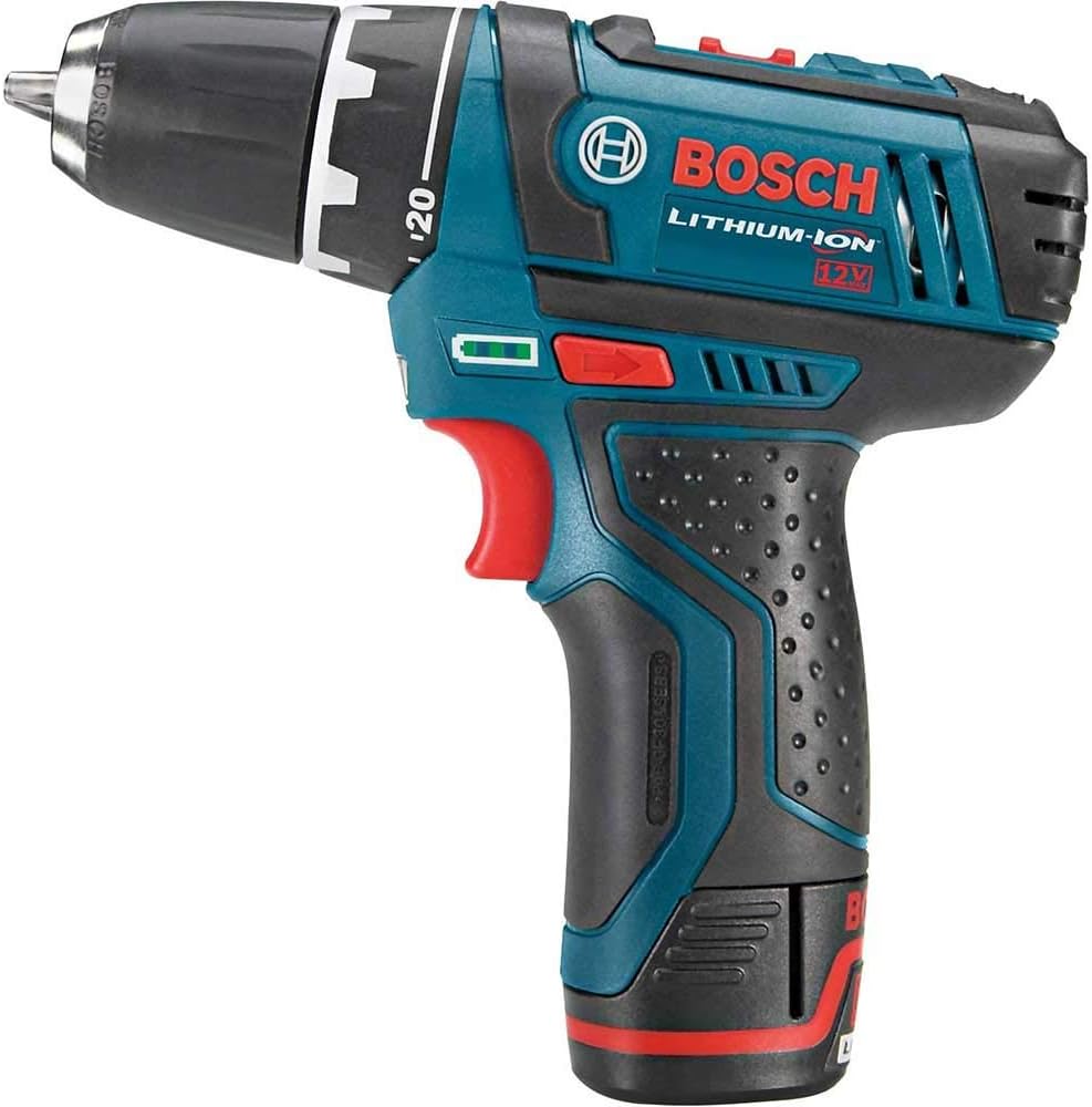 Bosch PS31-2A-RT 12V MAX Lithium-Ion 3/8 in. Cordless Drill Driver Kit (2 Ah) (Renewed)