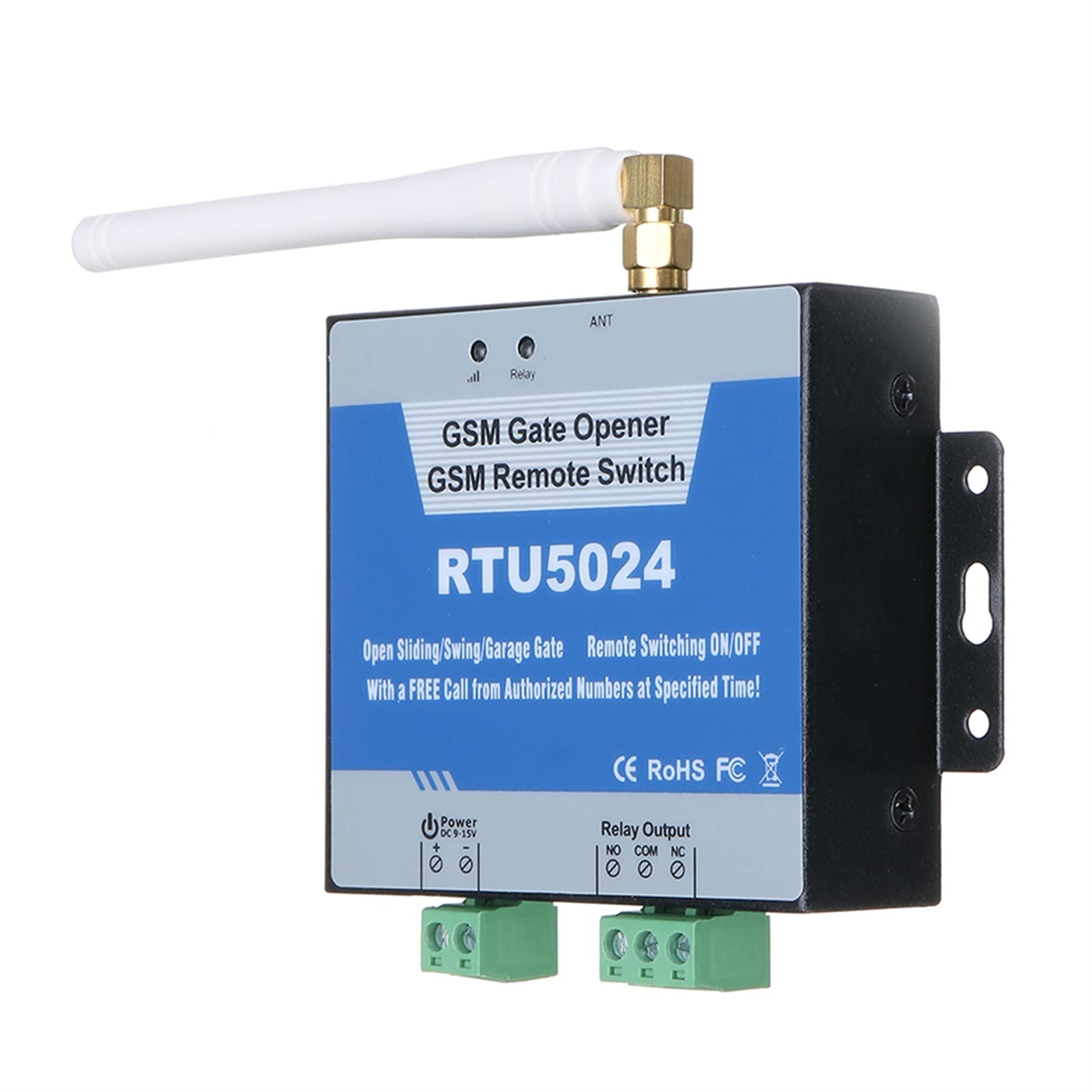 Abridor de puerta de Garaje, RTU5024 RTU5035 GSM Interruptor de la puerta Interruptor de retransmisión de la puerta de control remoto Acceso a la puerta de la puerta de la puerta inalámbrica por Llame