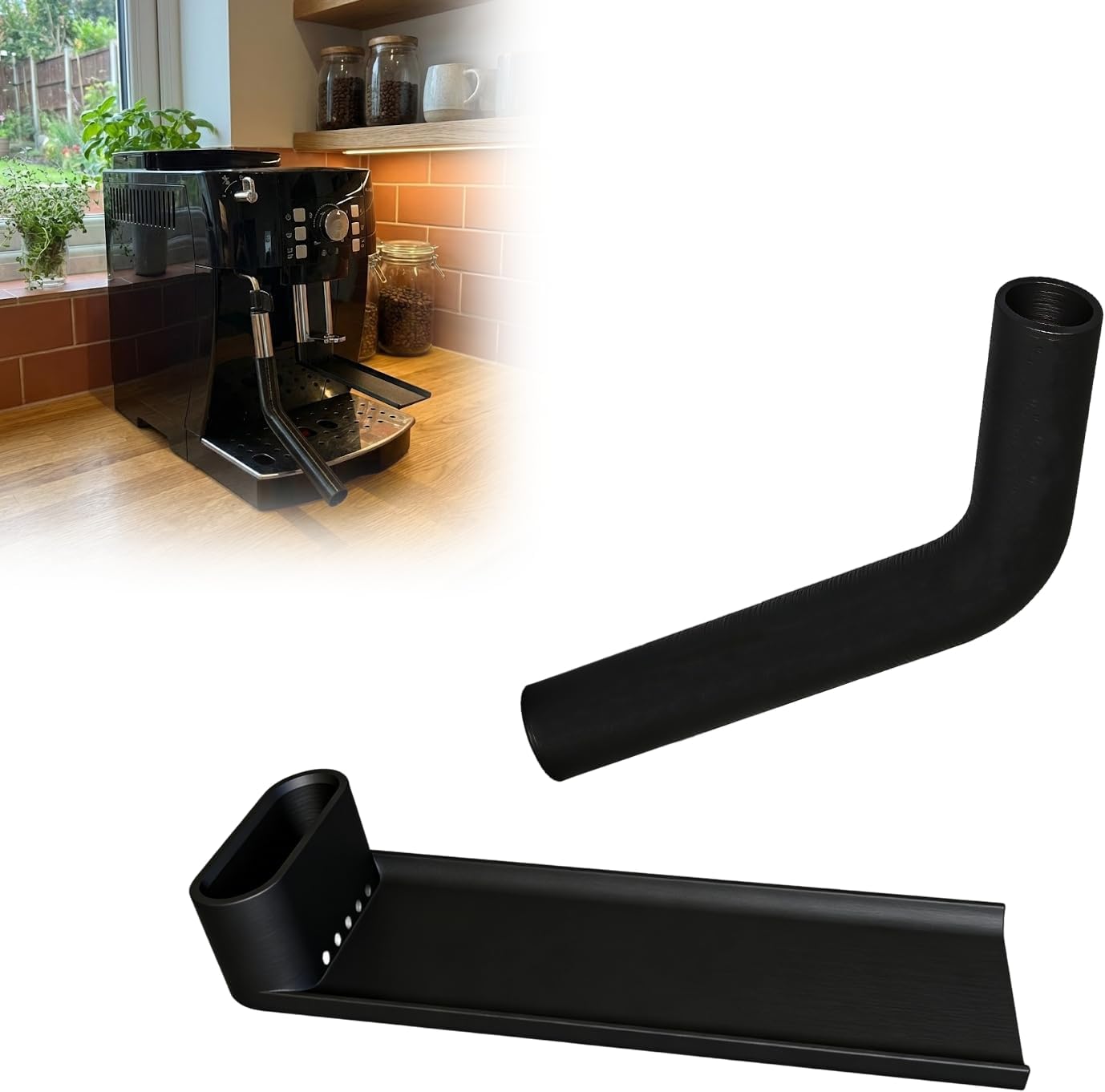 Compatible with DeLonghi Magnifica S Cleaning Kit | Drainage Solution for Coffee Machine | Flexible Drain Hose Extension | Easy to Install Cleaning Accessory