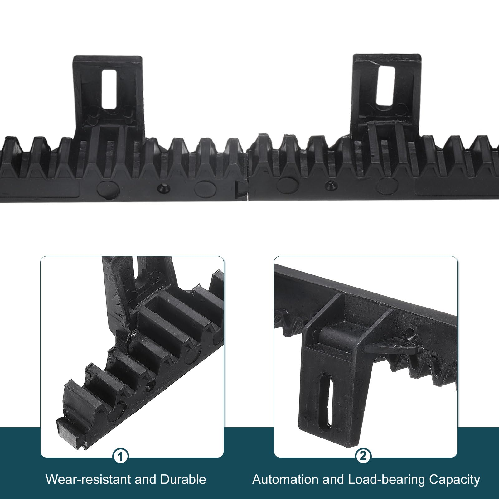 QUARKZMAN 2 Unidades Cremallera de Nylon Total 6.6 Pies para Operadores