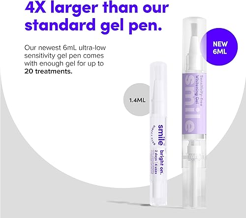 Miniatura 6 de SmileDirectClub Kit de blanqueamiento dental ultra suave sin sensibilidad con luz inalámbrica de 20 LED, dientes sensibles al gel, seguro para