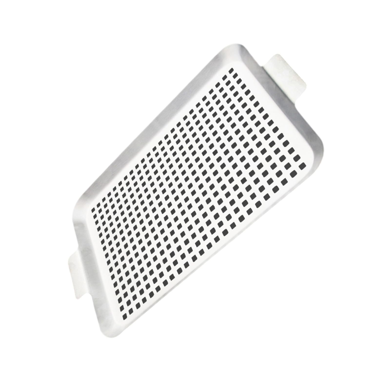 Xjdzineq Multipurpose BBQ Grills Toppers Stainless Steel Perforated Basket with Handle for Grilling of Meat Vegetables Stainless Steel Grills Pan