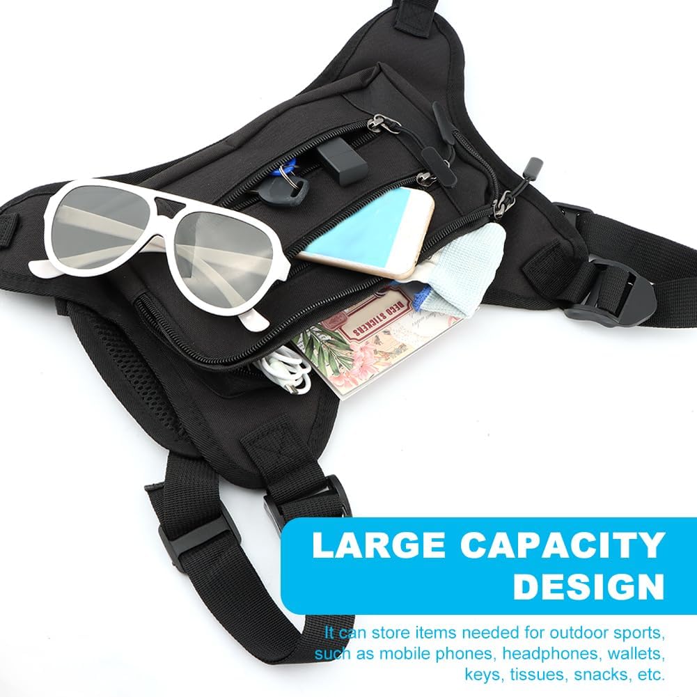 PUXING Sports Chest Bag For Men Women Tactic-al Vest Running Vest Bag With Built Phone Holder Chest Pack for Hiking - Image 9