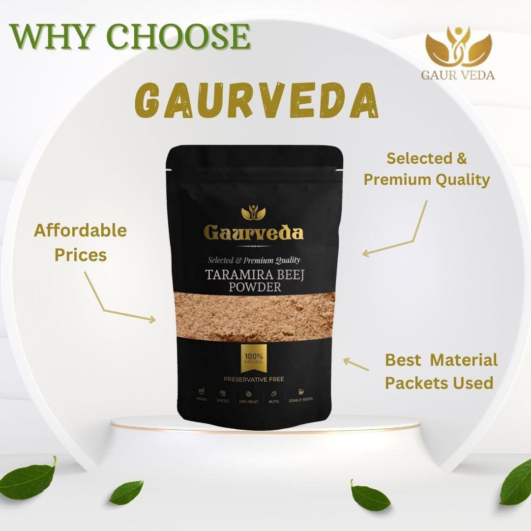GAURVEDA Taramira Beej Pdr.- Taramira Seeds Pdr. - Arugula Seed Pdr. - Natural (100 Grams) - Image 5 thumbnail