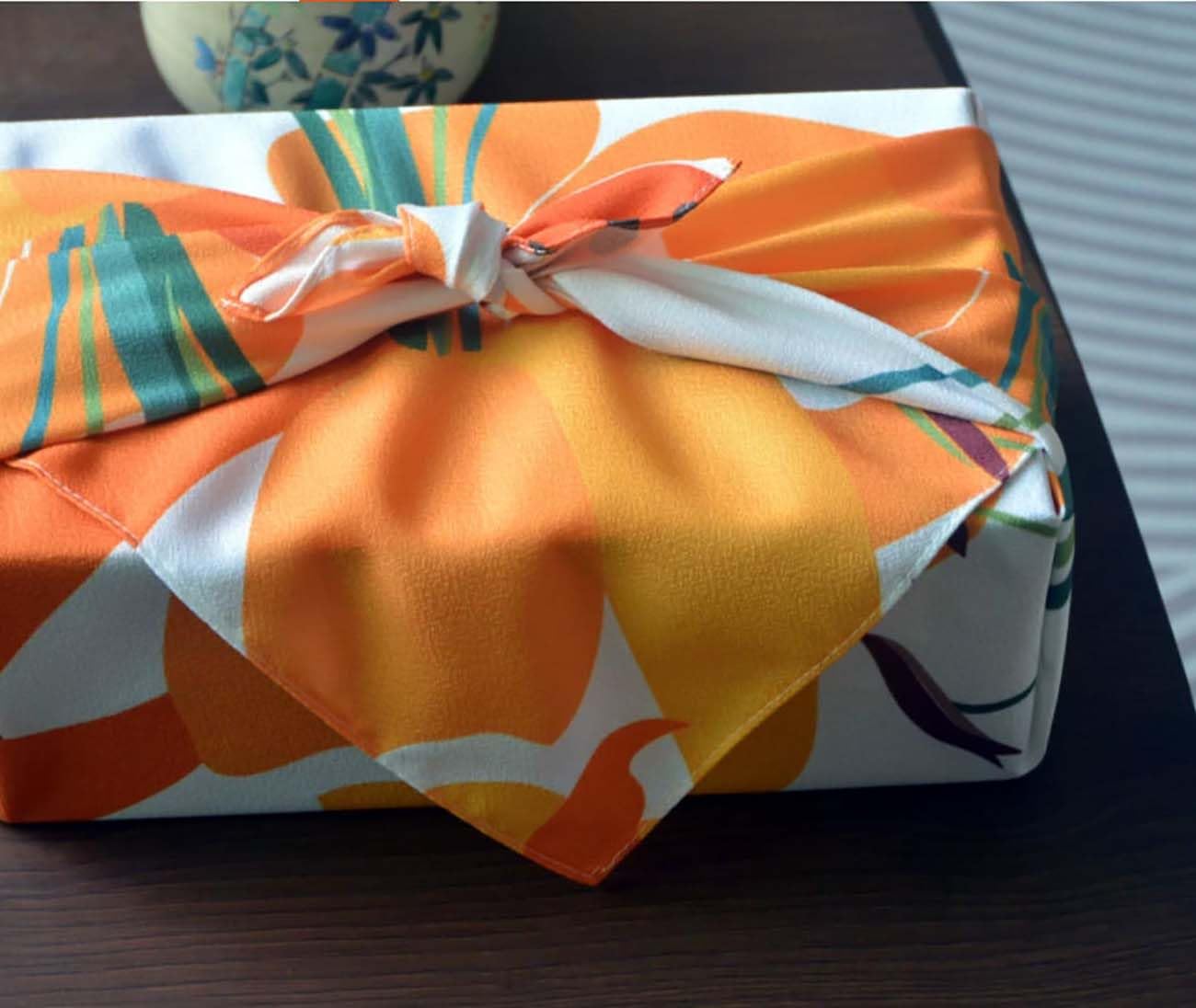 Japanisches traditionelles Furoshiki-Wickeltuch für Mittagessen oder Bento, dekorative Tischdecke -A01