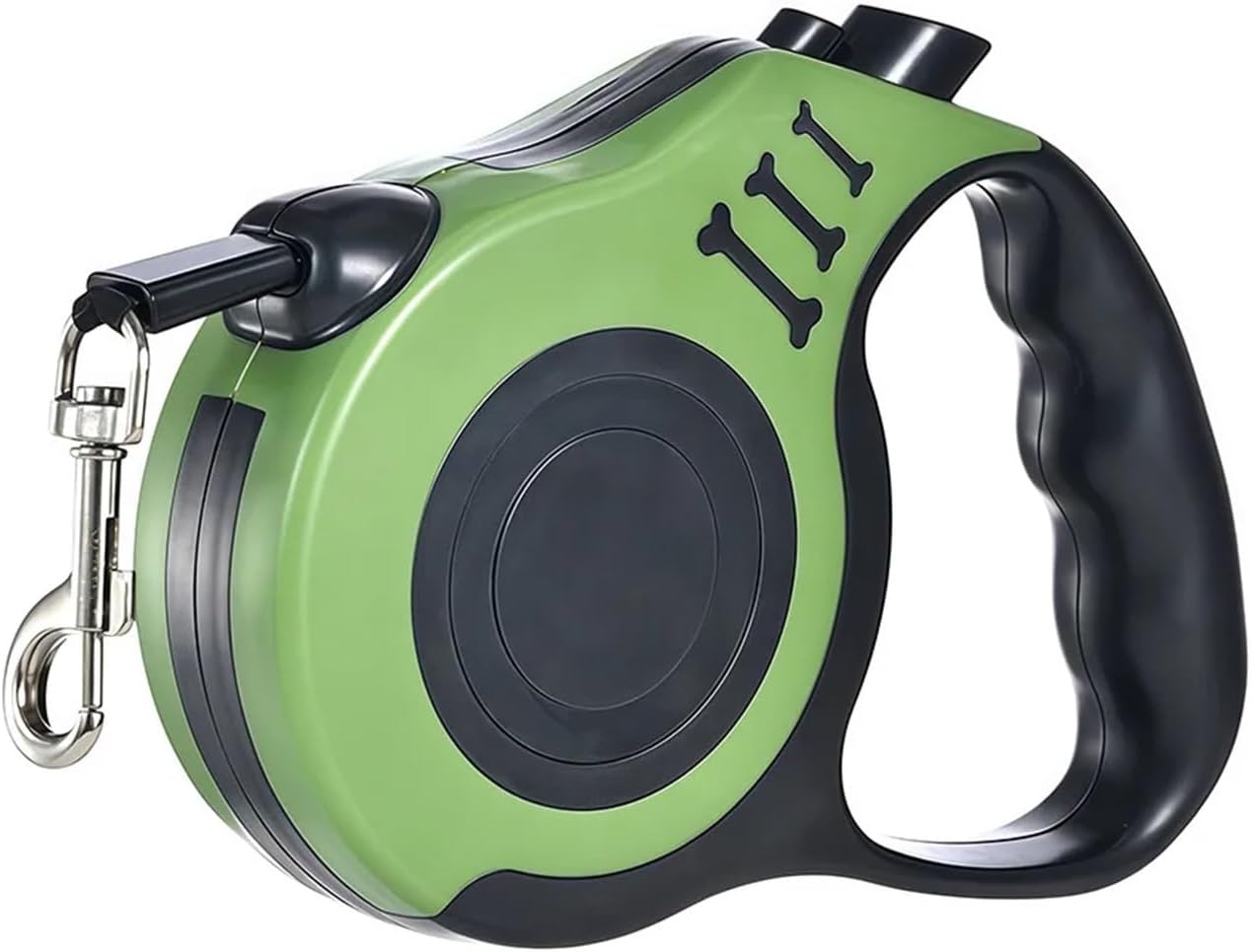 Pet Leash Automatic Retractable Butto Super Tension Anti-Pull Adjustable Dog Lead for Walking Dogs(QYS021 Green,(Rope Length 5M))