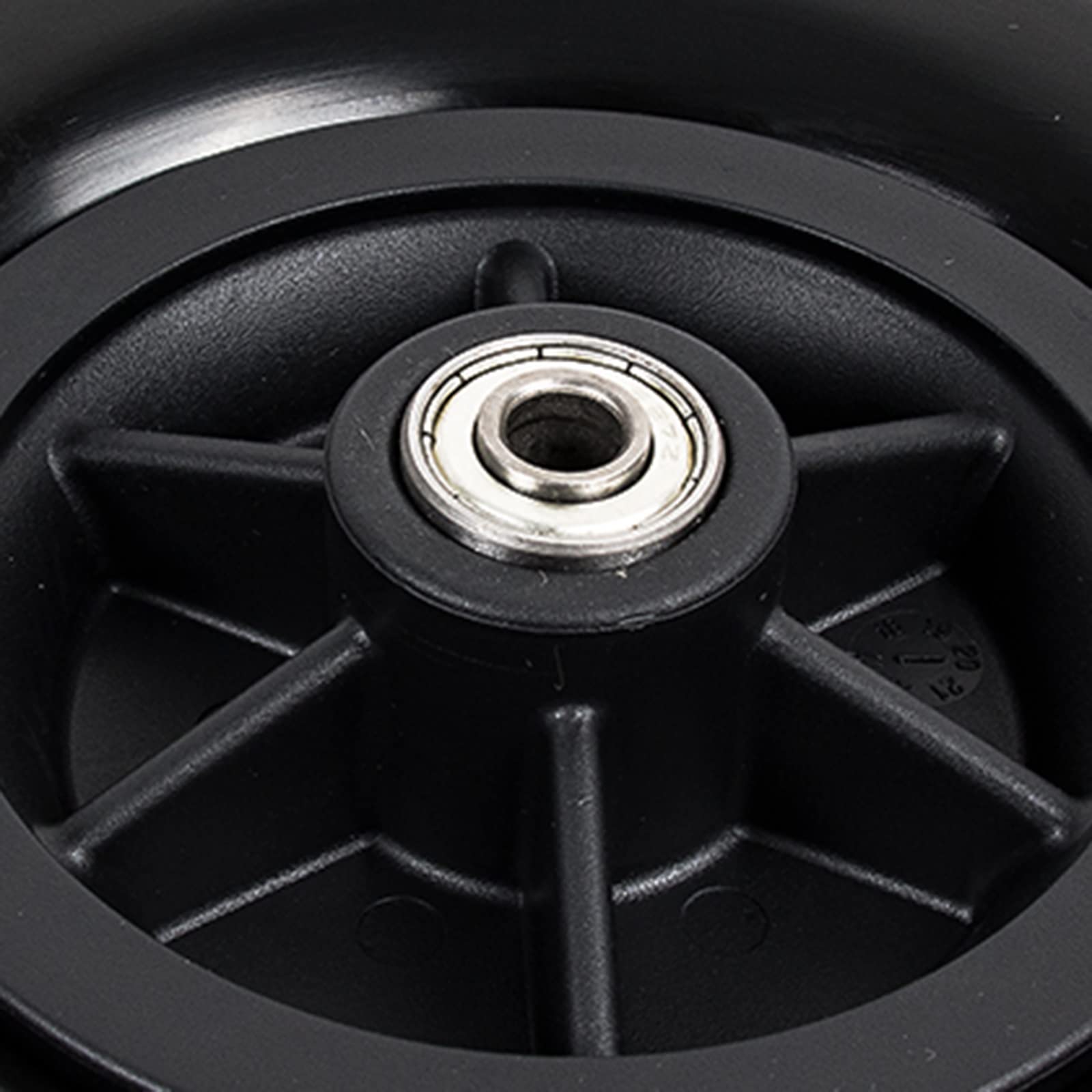 Accesorios para sillas de Ruedas, Llantas, Ruedas Delanteras pequeñas, Llantas sólidas para sillas de Ruedas eléctricas, un par de Llantas no neumáticas de 8 Pulgadas/Negras