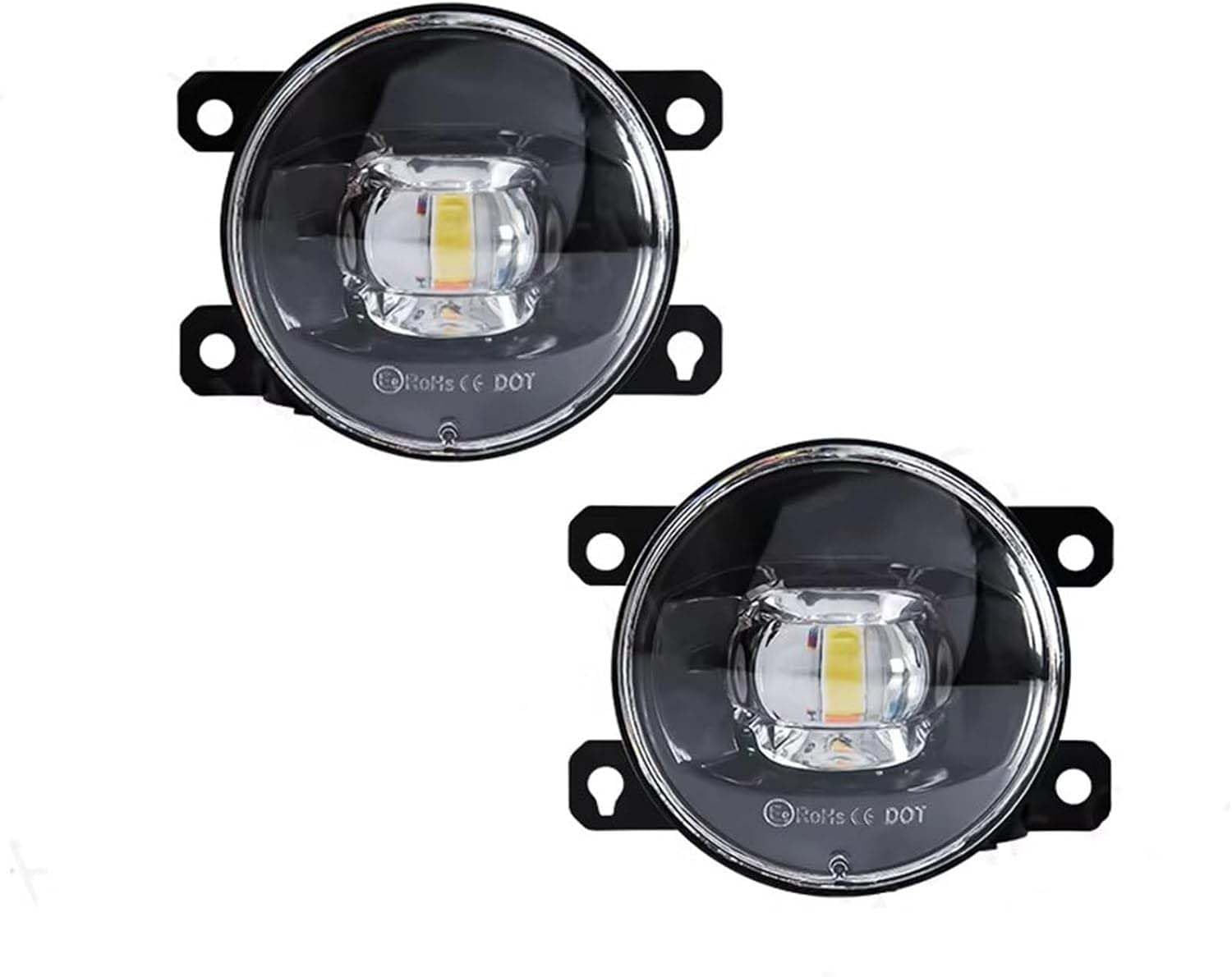 Reflektory przeciwmgielne dla Nissan Navara D40 Pickup 2005-2012, zestaw przednich świateł przeciwmgielnych do zderzaka, światła przeciwmgielne DRL, 9 białych diod LED