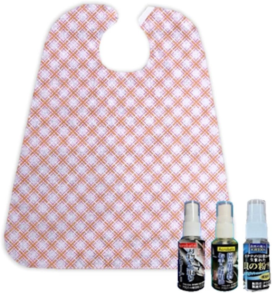 お手入れ簡単！ お食事エプロン 長袖 スタイ《サイズアップ》 お食事