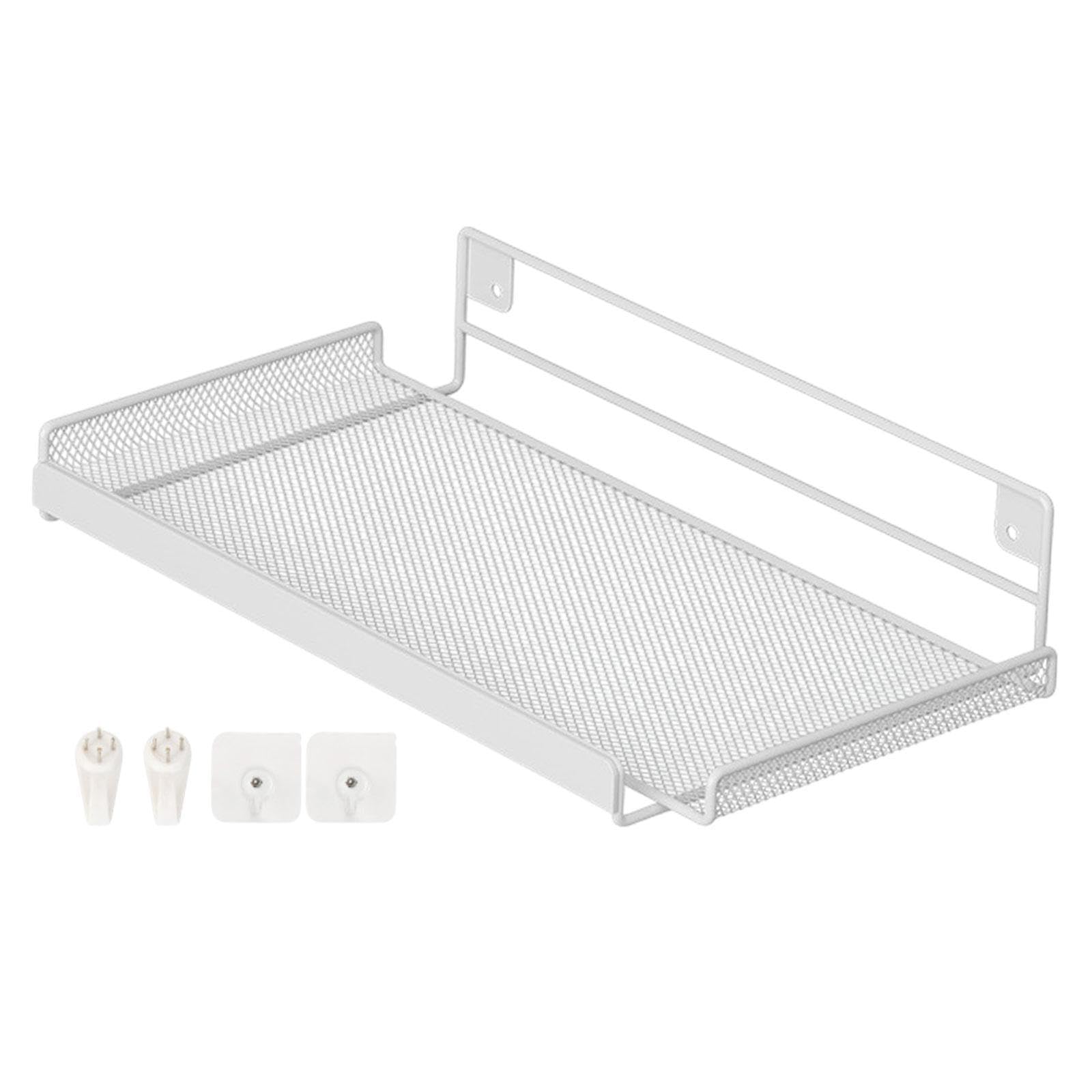 Étagère murale pour routeur ventilée et stable boîtier métal blanc gain de place