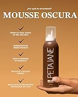 Vista 2 de Mousse de bronceado oscuro de 7 onzas, fabricada en los Estados Unidos, sin rayas, ligera, antiadherente, de rápida absorción, vegano, bronceador