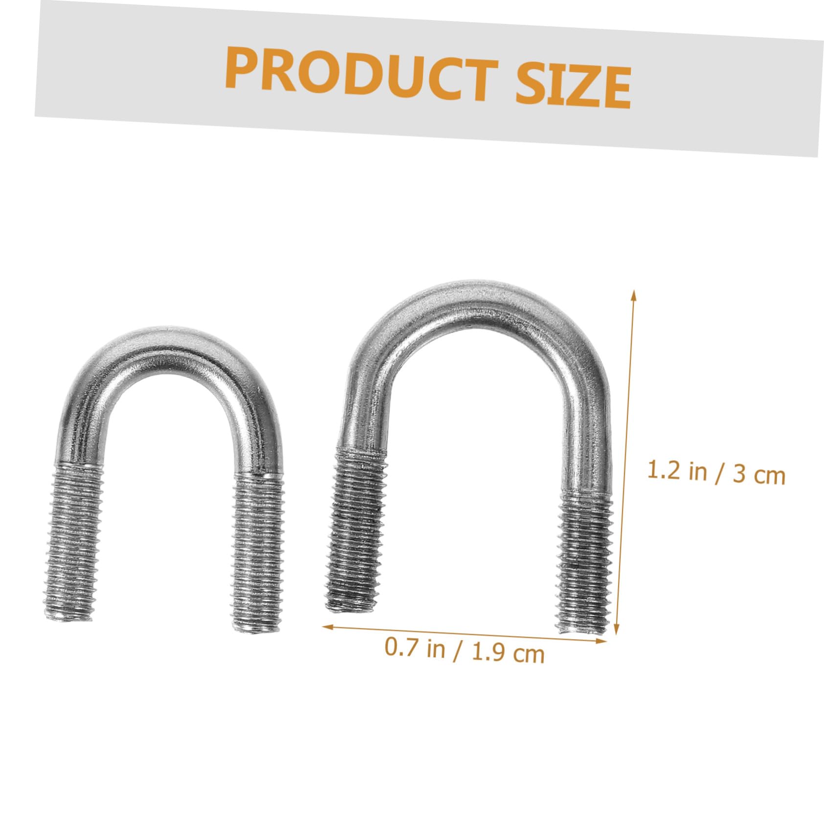 Veemoon 16pcs Assorted U-Bolt Nuts Stainless Steel U-Bolt Fastener for Boat Trailer Heavy Duty Hardware Easy Install