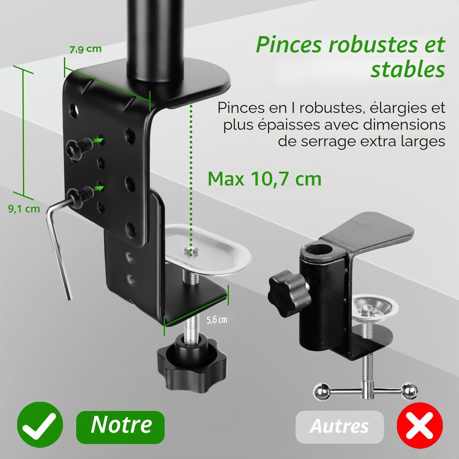 Bras Micro Réglable en Hauteur avec Barre D'extension Surélevée Support Microphone pour Shure SM7B, Blue Yeti, HyperX QuadCast S et Autres Microphones