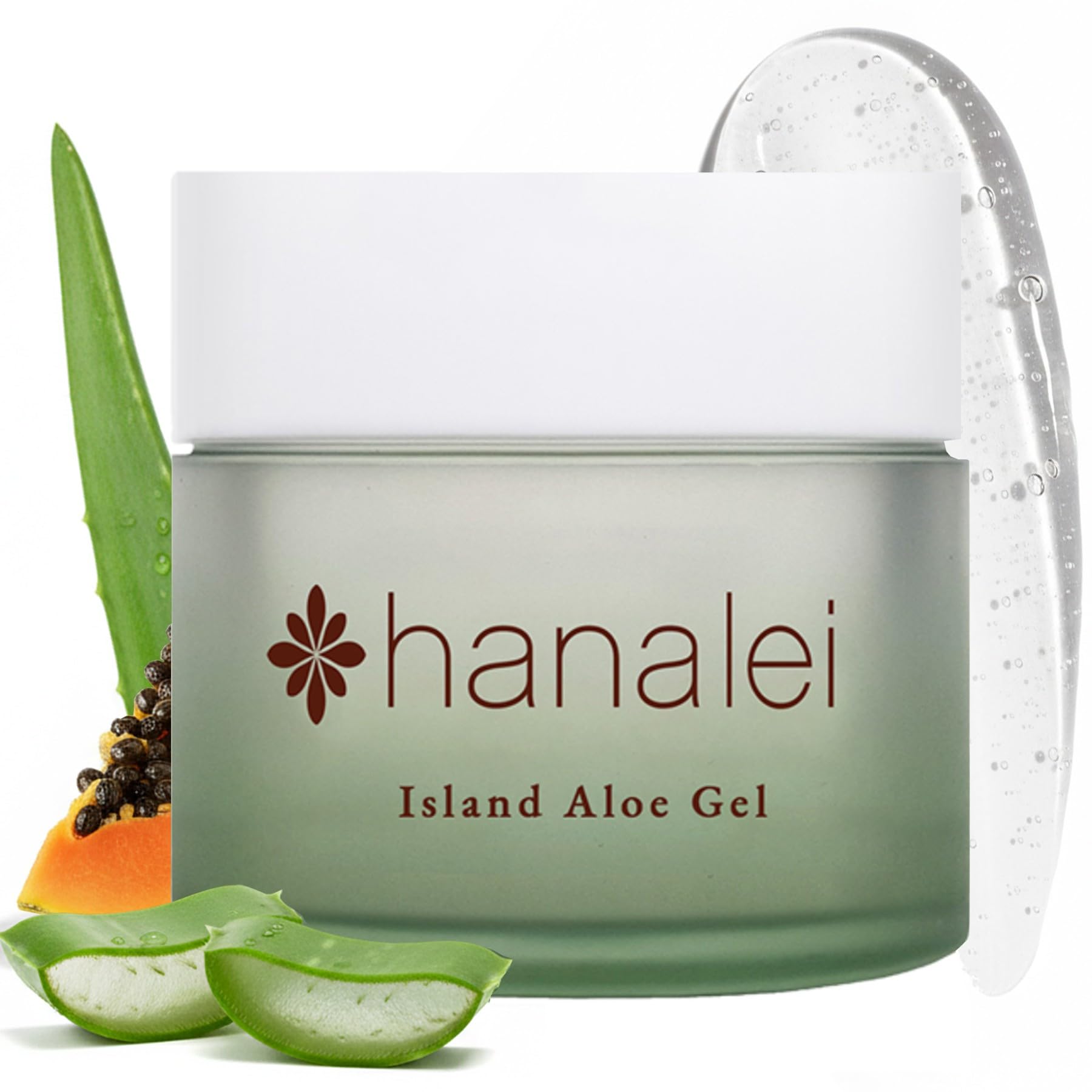 Hanalei Aloe Gel – Soothing After-Sun Care & Daily Moisturizer – Hydrating, Cooling Aloe Vera Gel for Face & Body – Cruelty-Free, Paraben-Free Skincare – Natural Moisturizer – Full Size - 100g