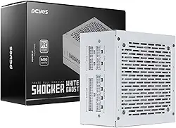 Fonte Gamer Pcyes Shocker Full Modular 600w 80 Plus White - White Ghost - FM600WWG