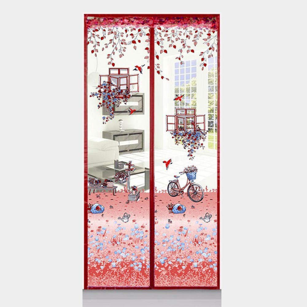 Moustiquaire de porte MU 120x210 rideau moustique pour portes fenêtres sans perçage amovible