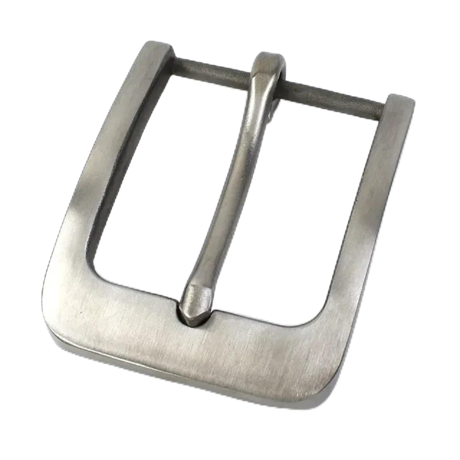 15 pezzi 40 mm fibbia for cintura in acciaio inossidabile massiccio fibbie in metallo spazzolato for uomo chiusura a spillo testa accessori fai da te artigianato Per Cinghie