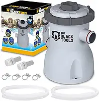 Bomba Filtrante para Piscina 1250L/h The Black Tools TBT-006 – Para Piscinas Infláveis e Estruturais, 127V, Com Filtro e Mangueiras