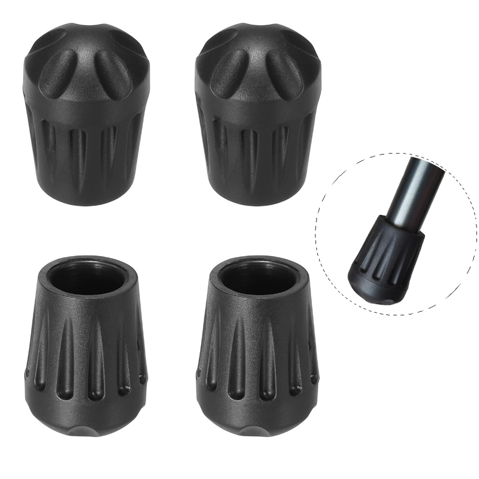 TAGUTA Camp Chair Feet 4Pcs Chair Feet for Helinox/Naturehike/Moon LENCE/MARCHWAY Replacement Feet Furniture Foot Caps