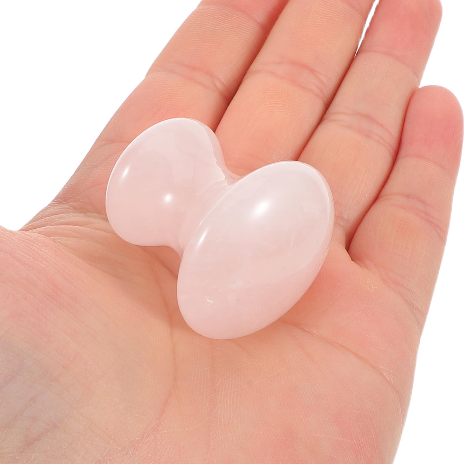 3pezzi Rullo di Cristallo Strumento Gua Sha per Viso Forma di Fungo Pietra per Massaggio del Viso Rullo per Spa Quotidiana Sollievo Rinfrescante