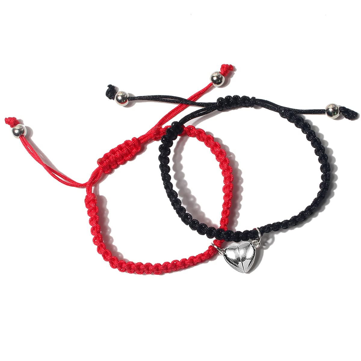 HaHaGirl 2pcs Magnetic Couple Bracelets for Women Men, Sun and Moon Attraction Matching Handmade Bracelet Lover Gifts for Boyfriend Girlfriend Best Friend, Metal, rope (B09T9HQXXG) Amazon Price History, Amazon Price Tracker