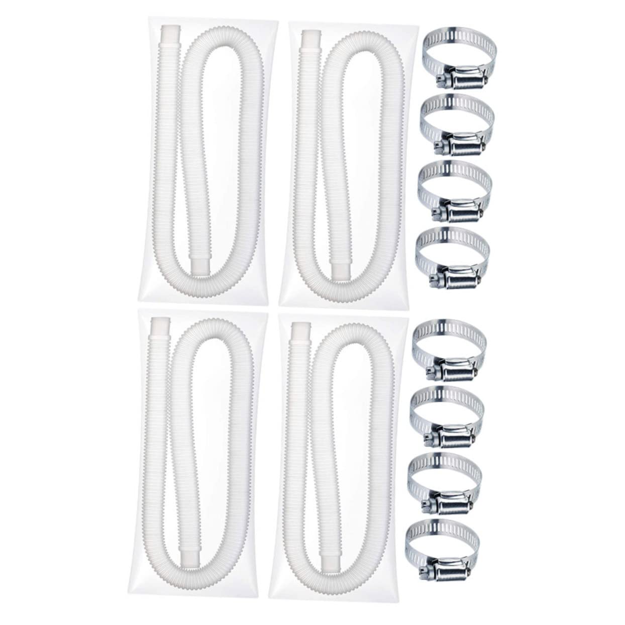 KONTONTY Pool Pump Hose Filter Pump Hose Set for Swimming Pool Replacement White