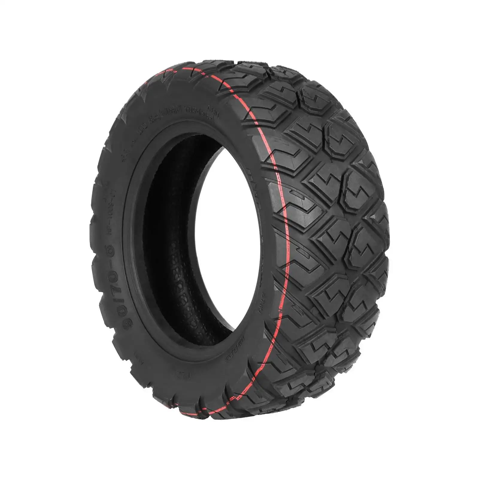 ulip Inoparts Reifen 10 Zoll (90/70-6) für Kugoo M5 / GX E-Scooter, Offroad Geländereifen Luftreifen Tubeless, Ersatzteil (1 Stück)