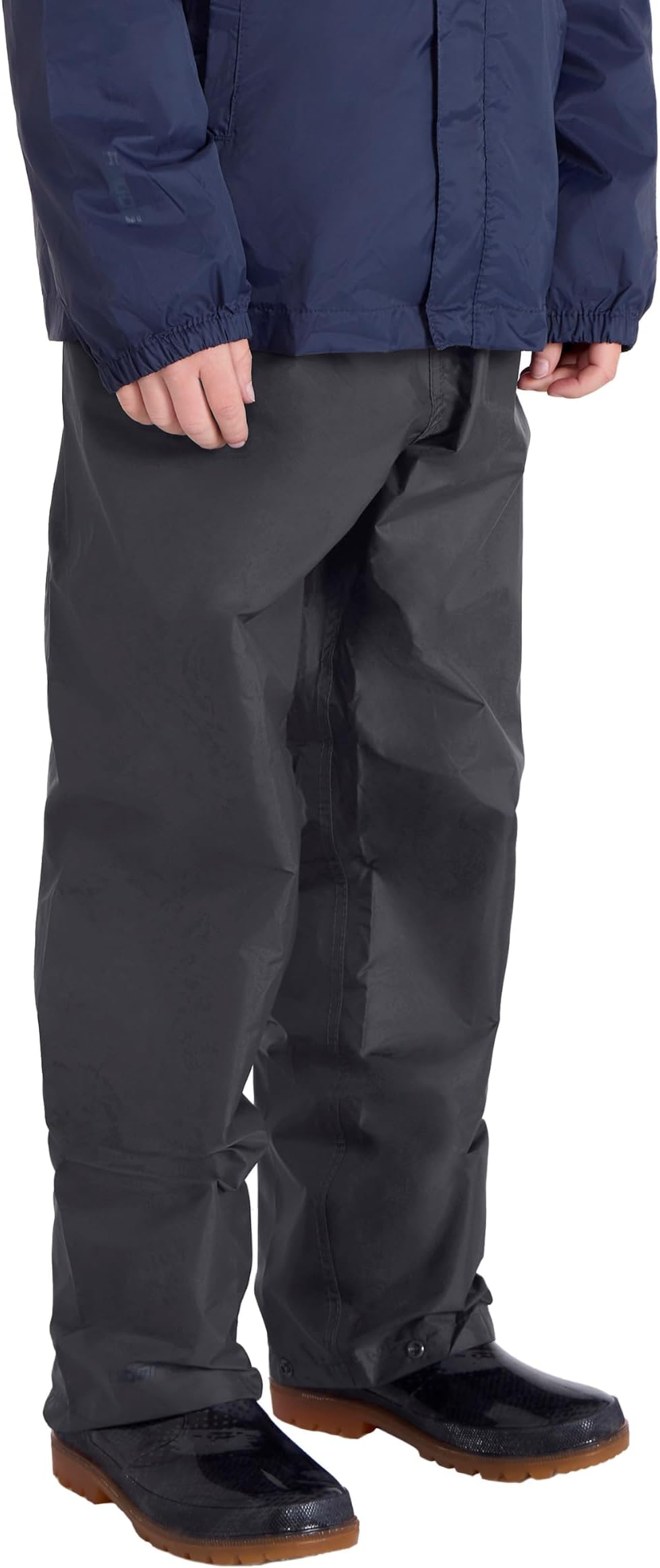 Pakka Kids Waterproof Over Trousers - Taped Seams Rain Pants, Lightweight, Rip-Stop, Packaway Bag - for Spring Summer, Walking, Travelling