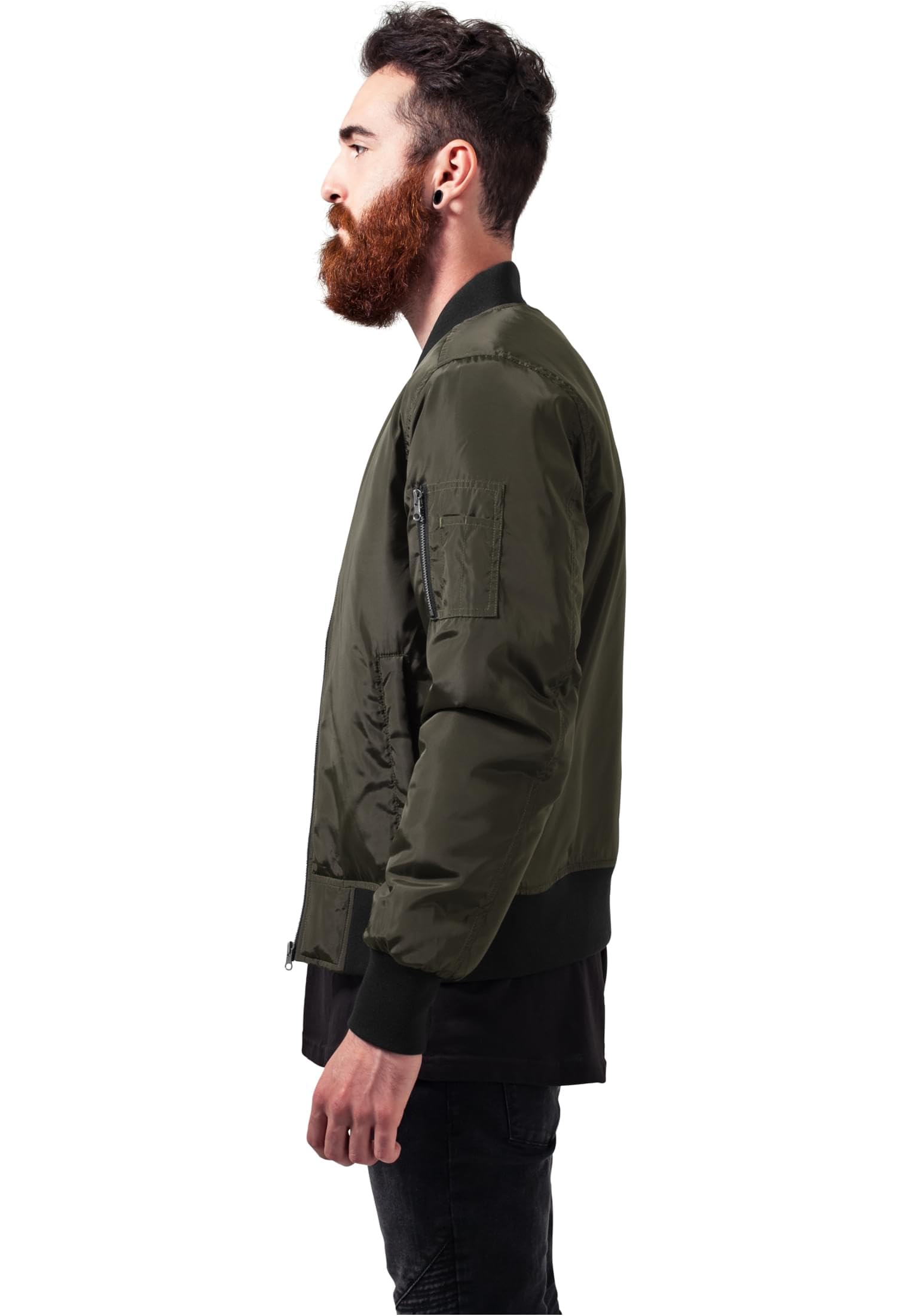 Urban Classics Chaqueta bomber otoñal para hombre, diseño clásico, chaqueta acolchada, ajustada y con un ajuste óptimo, chaqueta casual, tallas S - XL
