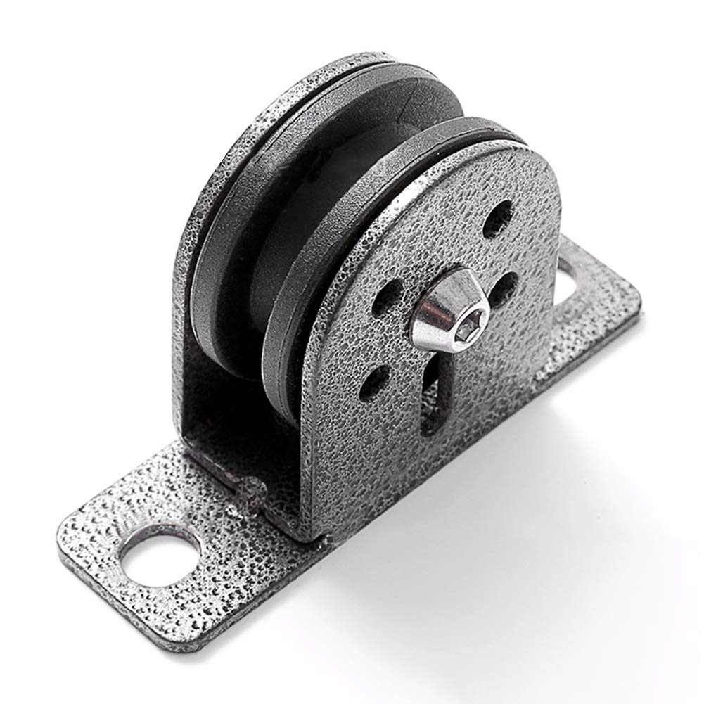 Blockseilrolle Edelstahl 50mm - Umlenkrolle Mit Wirbel Für Seile Bis 400kg WLL