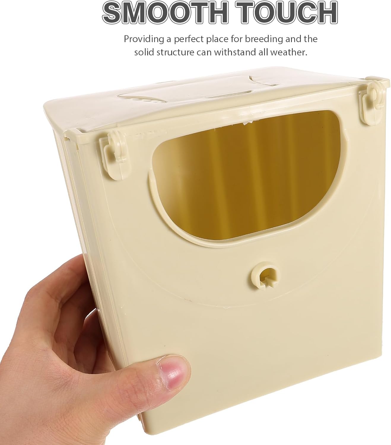 Balacoo 12 Pcs Plastic Bird Nest Box, Bird Breeding Box with Hooks for Birdcage Hanging - Squirrel Nesting House for Finch, Parrot, Budgie, Parakeets Cockatiels - Parrot Supplies