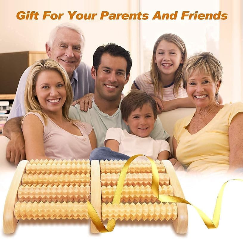 SHOPOLIFE Wooden Roller Foot Massager Body Stress Buster & Accupressure Point Device Relaxation Health Care Product Foot Massager and Legs Pain Relief (1 Pc) SHOPOLIFE Wooden Roller Foot Massager Body Stress Buster & Accupressure Point Device Relaxation Health Care Product Foot Massager and Legs Pain Relief (1 Pc)