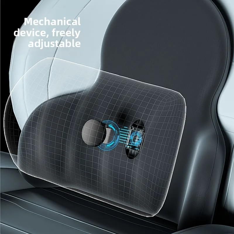 Coussin siège auto mousse mémoire oreiller dossier et support taille Rynzo