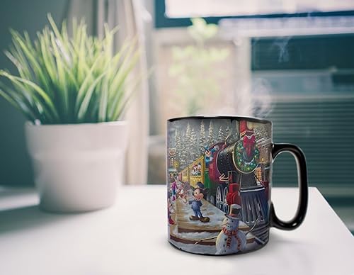 Miniatura 5 de Morphing Mugs Disney  Mickey y Minnie Mouse  Christmas Candy Cane Express  Una taza sensible al calor de 16 onzas  Imagen completa revelada cuando