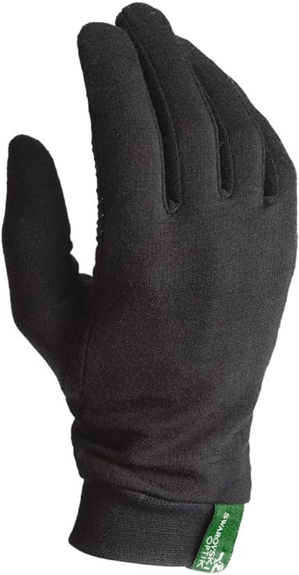 Swarovski Optik Merino Liner Gloves, X-Large, Black, Grey